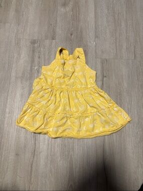 Burt's Bees Baby Yellow Sun & Moon Tiered Sundress